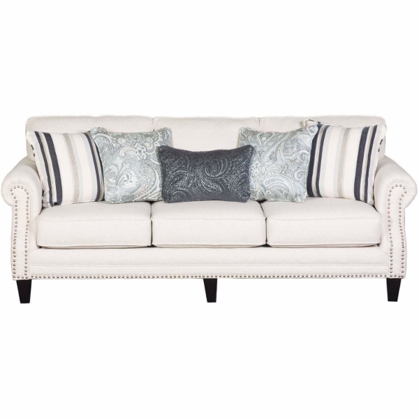 Picture of WHITE SOFA WITH LARGE IMAGE