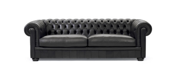 Picture of BLACK STITCHED SOFA